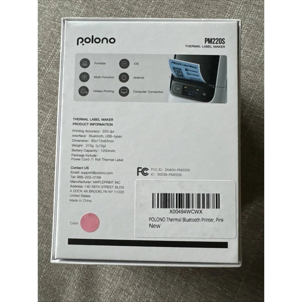 Polono Portable Thermal Label Maker 2
